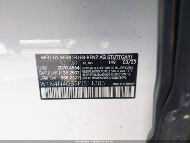 Продажа на аукционе авто 2023 Mercedes-benz Gla 250, vin: W1N4N4GB9PJ511303, номер лота: 44805363