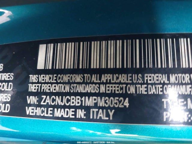 2021 JEEP RENEGADE ZACNJCBB1MPM30524 Photo 8