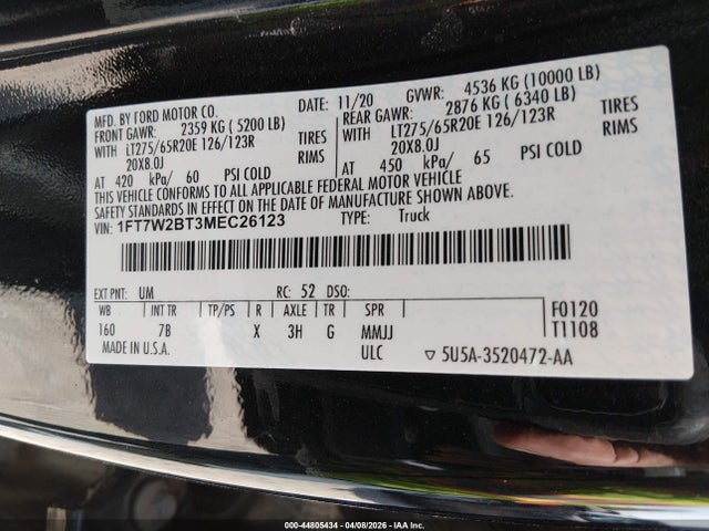 Ford F-250 Platinum 2021 1FT7W2BT3MEC26123 Image 9