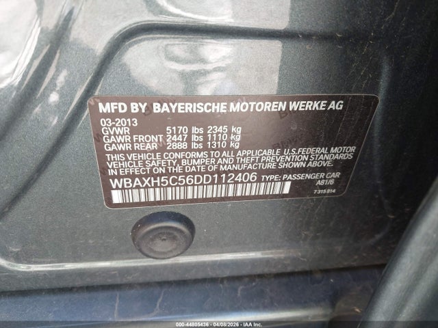 2013 BMW 528I WBAXH5C56DD112406 Photo 8