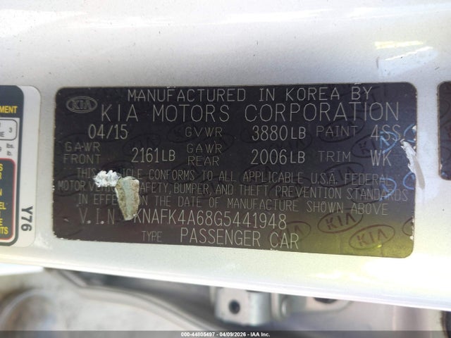 Aukcja sprzedaży 2016 Kia Forte Lx, vin: KNAFK4A68G5441948, numer aukcji: 44805497