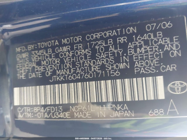 2006 SCION XA JTKKT604760171156 Photo 8