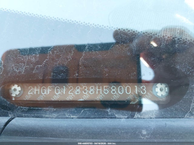 Aukcja sprzedaży 2008 Honda Civic Ex, vin: 2HGFG12838H580013, numer aukcji: 44805703
