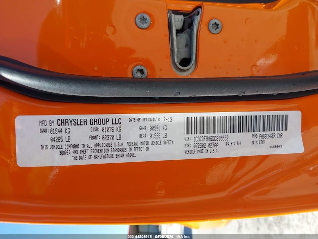 44805915 :رقم المزاد ، 1C3CDFBA6DD315592 vin ، 2013 Dodge Dart Sxt مزاد بيع