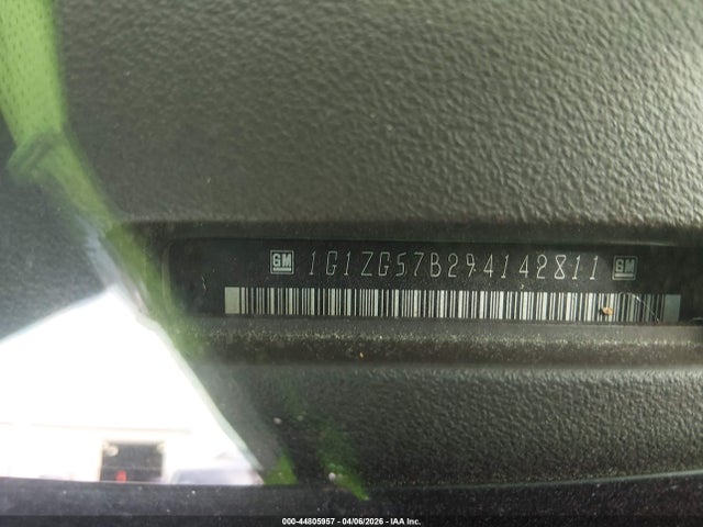 2009 Chevrolet Malibu Ls მანქანა იყიდება აუქციონზე, vin: 1G1ZG57B294142811, აუქციონის ნომერი: 44805957