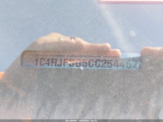 Aukcja sprzedaży 2012 Jeep Grand Cherokee Limited, vin: 1C4RJFBG5CC254467, numer aukcji: 44805987