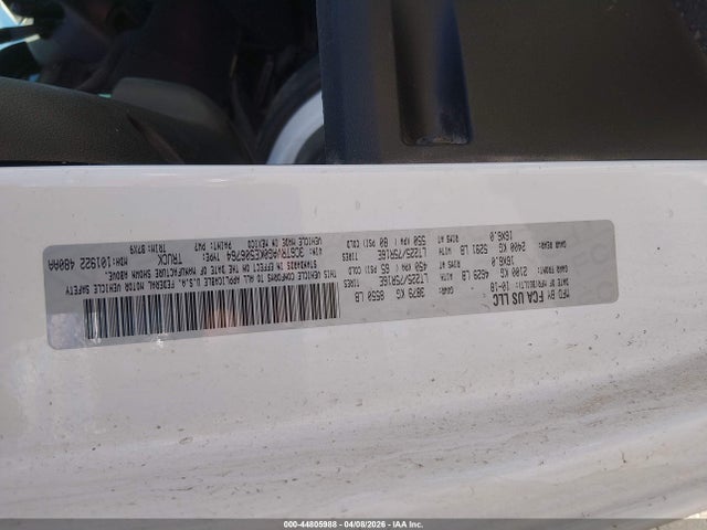 Aukcja sprzedaży 2019 Ram Promaster 1500 Low Roof 136 Wb, vin: 3C6TRVAG0KE506764, numer aukcji: 44805988