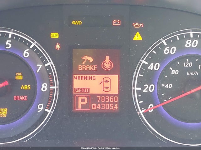 2009 Infiniti G37x მანქანა იყიდება აუქციონზე, vin: JNKCV61FX9M364421, აუქციონის ნომერი: 44806054