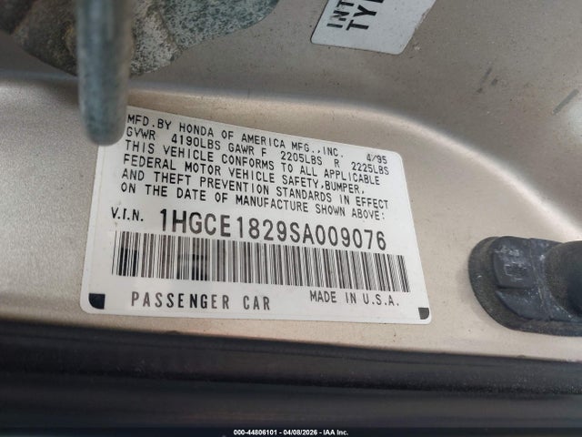 1995 HONDA ACCORD 1HGCE1829SA009076 Photo 8