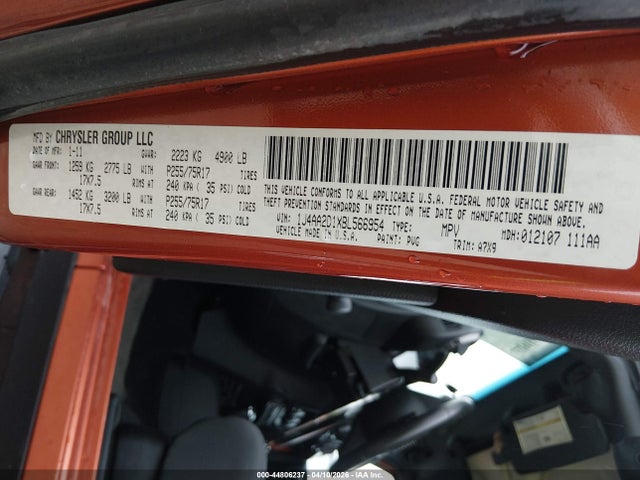 Auction sale of the 2011 Jeep Wrangler Sport, vin: 1J4AA2D1XBL566954, lot number: 44806237