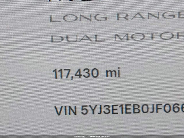 Aukcja sprzedaży 2018 Tesla Model 3 Long Range/performance, vin: 5YJ3E1EB0JF066775, numer aukcji: 44806317