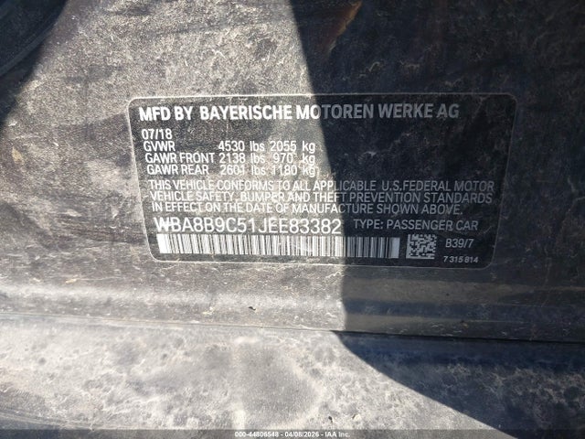 2018 BMW 330I WBA8B9C51JEE83382 Photo 8