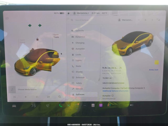 Aukcja sprzedaży 2019 Tesla Model 3 Long Range/performance, vin: 5YJ3E1EB4KF212290, numer aukcji: 44806550