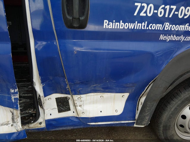 Продаж на аукціоні авто 2021 Ram Promaster 2500 High Roof 159 Wb, vin: 3C6LRVDG1ME589989, номер лоту: 44806593
