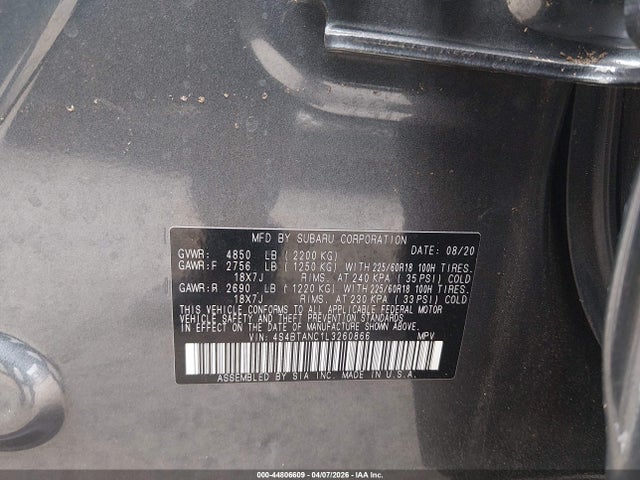4S4BTANC1L3260866 Subaru Outback Limited