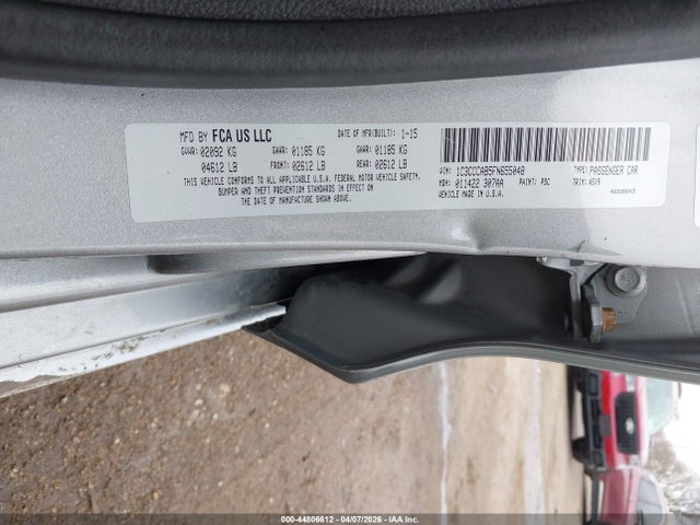 Aukcja sprzedaży 2015 Chrysler 200 Limited, vin: 1C3CCCAB5FN655048, numer aukcji: 44806612