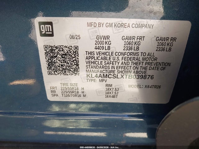2026 Buick Encore Gx Preferred Awd მანქანა იყიდება აუქციონზე, vin: KL4AMCSLXTB039876, აუქციონის ნომერი: 44806638
