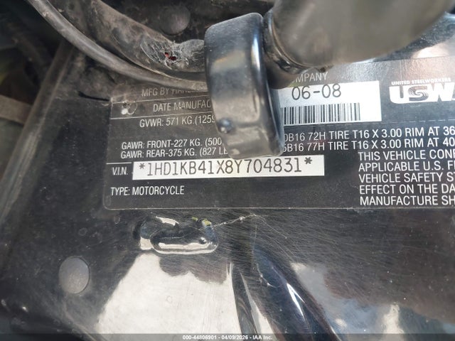 2008 HARLEY-DAVIDSON FLHX 1HD1KB41X8Y704831 Photo 9