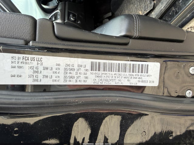 Продажа на аукционе авто 2018 Jeep Grand Cherokee Laredo, vin: 1C4RJFAG8JC475771, номер лота: 44806932