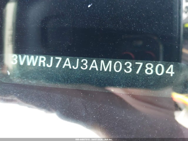 Продаж на аукціоні авто 2010 Volkswagen Jetta Wolfsburg Edition, vin: 3VWRJ7AJ3AM037804, номер лоту: 44807018