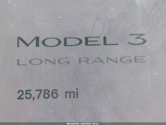 Продаж на аукціоні авто 2025 Tesla Model 3 Long Range Rear-wheel Drive/standard Rear-wheel Drive, vin: 5YJ3E1EA0SF011994, номер лоту: 44807042