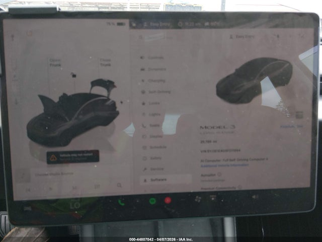 Продаж на аукціоні авто 2025 Tesla Model 3 Long Range Rear-wheel Drive/standard Rear-wheel Drive, vin: 5YJ3E1EA0SF011994, номер лоту: 44807042