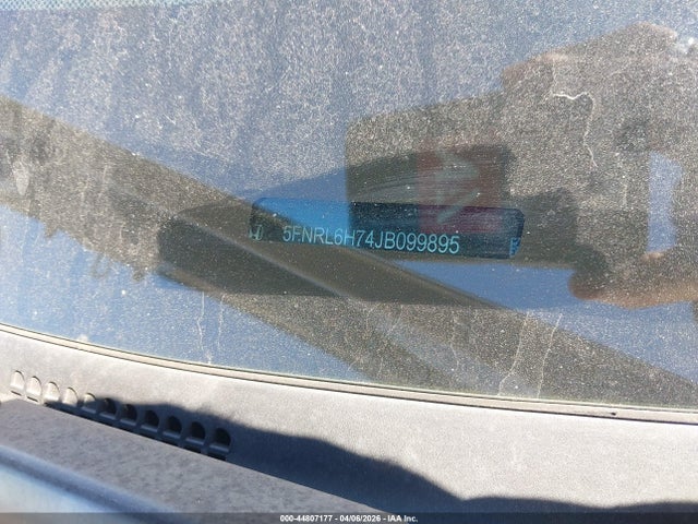 5FNRL6H74JB099895 Honda Odyssey Ex-l
