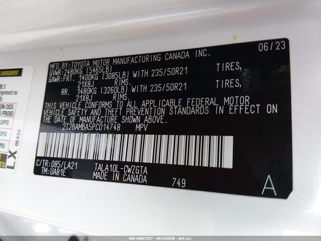Lexus Rx 350 Luxury 2023 2T2BAMBA5PC014748 Image 9