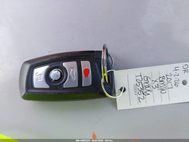 44807257 :رقم المزاد ، 5UXWX9C37H0T25352 vin ، 2017 Bmw X3 Xdrive28i مزاد بيع