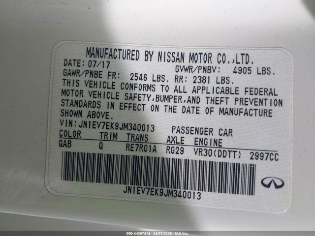 2018 INFINITI Q60 JN1EV7EK9JM340013 Photo 8