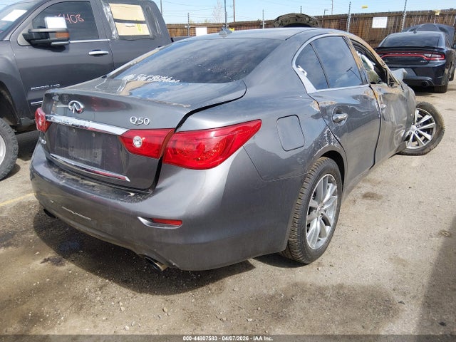 44807583 :رقم المزاد ، JN1BV7AR0EM681554 vin ، 2014 Infiniti Q50 Premium مزاد بيع