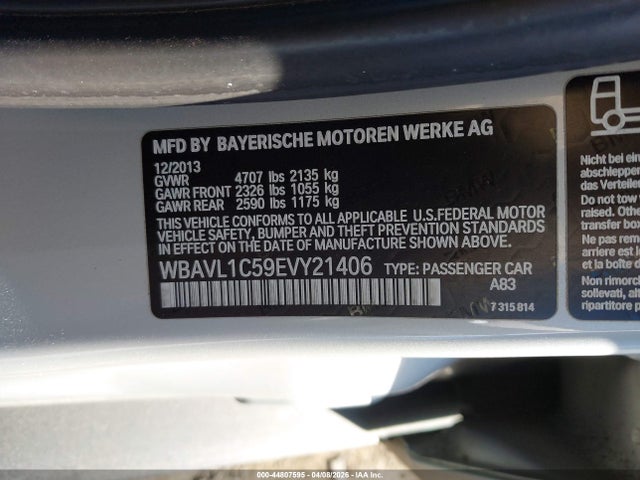 Продажа на аукционе авто 2014 Bmw X1 Xdrive28i, vin: WBAVL1C59EVY21406, номер лота: 44807595