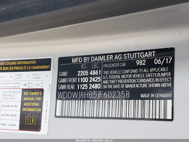 Продаж на аукціоні авто 2018 Mercedes-benz Amg C 63 S, vin: WDDWJ8HB5JF602358, номер лоту: 44807738