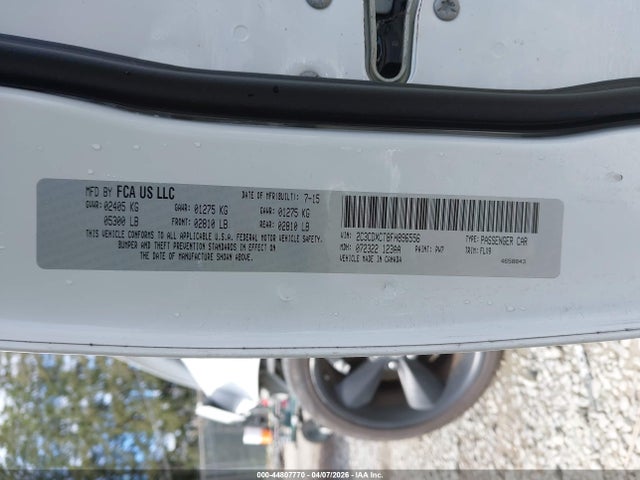 Продажа на аукционе авто 2015 Dodge Charger Road/track, vin: 2C3CDXCT8FH896556, номер лота: 44807770