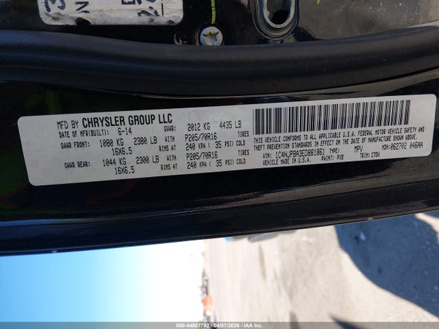 44807792 :رقم المزاد ، 1C4NJPBA3ED881861 vin ، 2014 Jeep Patriot Sport مزاد بيع