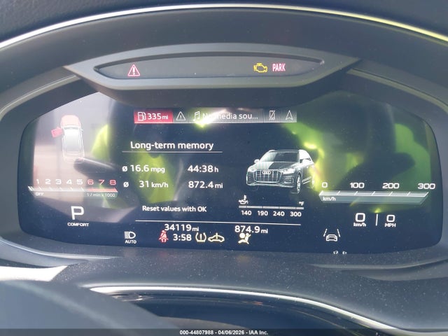 44807988 :رقم المزاد ، WA1LXBF72ND013836 vin ، 2022 Audi Q7 Premium Plus 55 Tfsi Quattro Tiptronic مزاد بيع