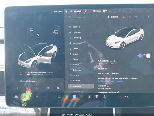 Продажа на аукционе авто 2019 Tesla Model 3 Long Range/performance, vin: 5YJ3E1EBXKF413661, номер лота: 44808093