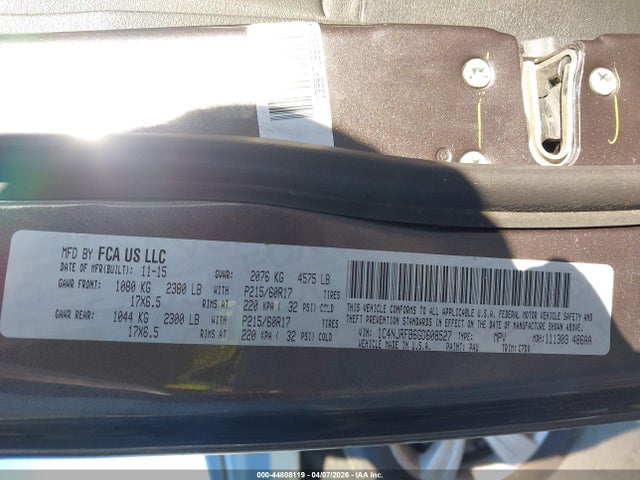 1C4NJRFB6GD608527 Jeep Patriot Latitude