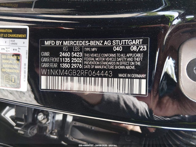 Aukcja sprzedaży 2024 Mercedes-benz Glc 300 Suv, vin: W1NKM4GB2RF064443, numer aukcji: 44808137