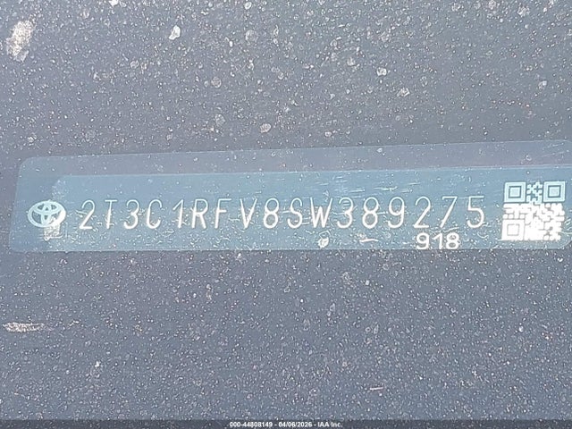 2T3C1RFV8SW389275 Toyota Rav4 Xle Premium