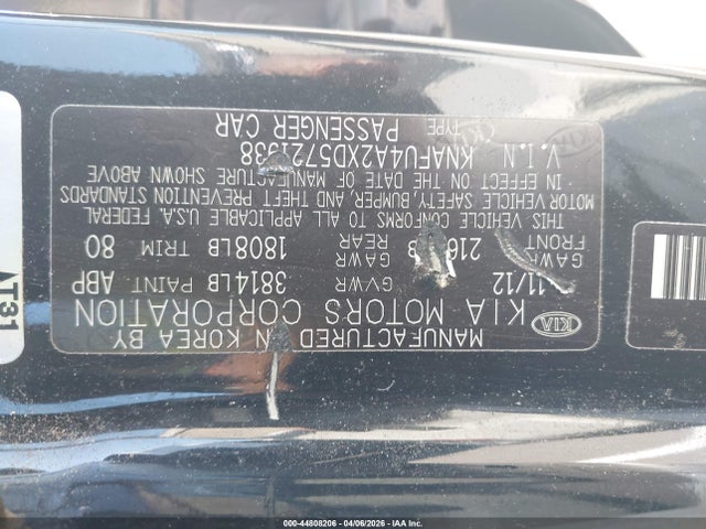 2013 KIA FORTE KNAFU4A2XD5721938 Photo 8