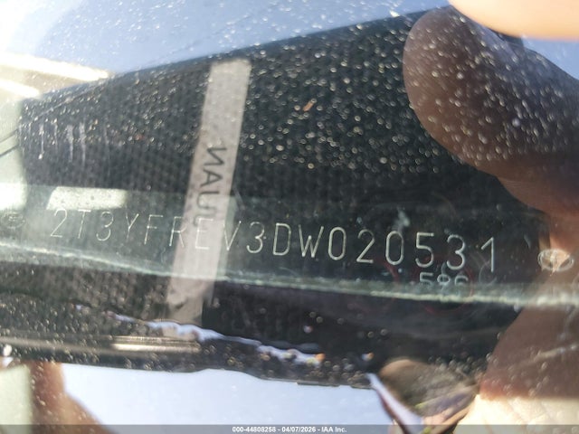44808258 :رقم المزاد ، 2T3YFREV3DW020531 vin ، 2013 Toyota Rav4 Limited مزاد بيع