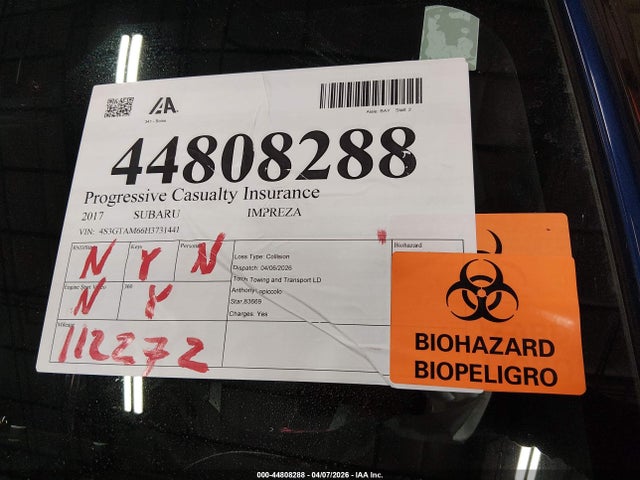4S3GTAM66H3731441 Subaru Impreza 2.0i Sport