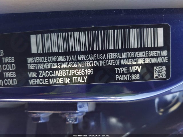 2018 JEEP RENEGADE ZACCJABB7JPG95166 Photo 8