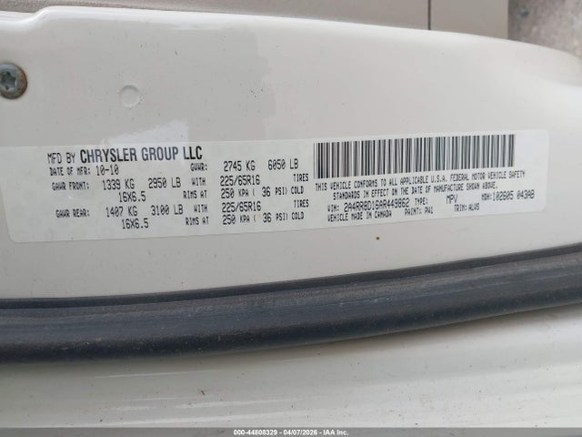 2010 CHRYSLER TOWN & COUNTRY 2A4RR8D16AR449862 Photo 8