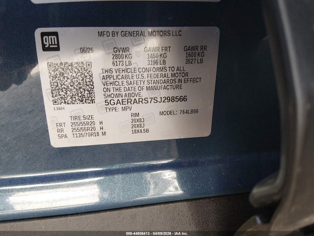 Aukcja sprzedaży 2025 Buick Enclave Preferred Fwd, vin: 5GAERARS7SJ298566, numer aukcji: 44808413