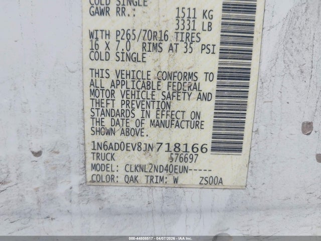 2018 NISSAN FRONTIER 1N6AD0EV8JN718166 Photo 8
