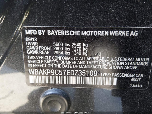 Продаж на аукціоні авто 2014 Bmw 550i Xdrive, vin: WBAKP9C57EDZ35108, номер лоту: 44808624