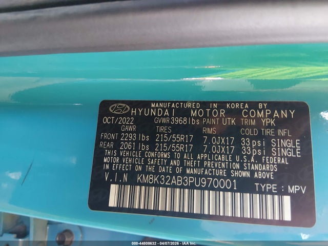 Hyundai Kona Sel 2023 KM8K32AB3PU970001 Image 9