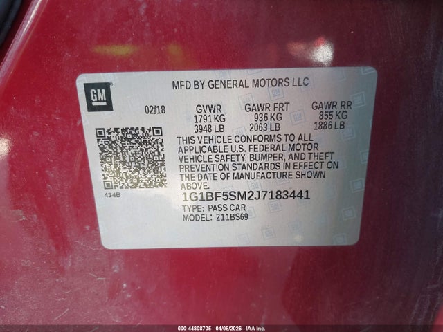 Chevrolet Cruze Premier Auto 2018 1G1BF5SM2J7183441 Image 9